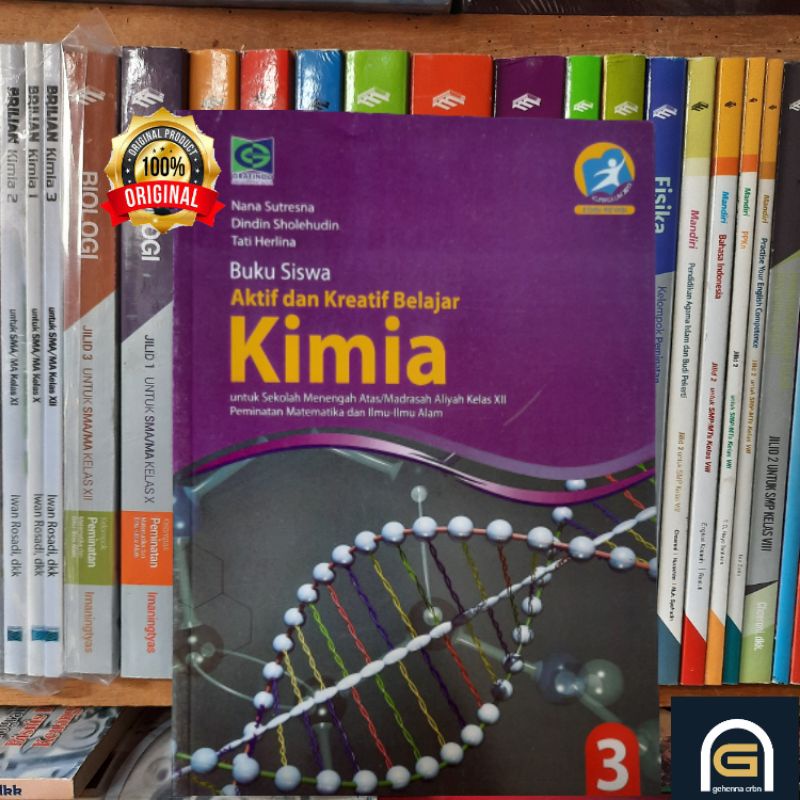 Jual Buku Kimia Jilid 3 Untuk SMA/MA Kelas 12 K13N Ed. Revisi Prog