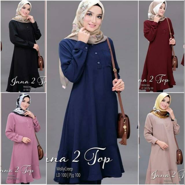 Jual INNA TOP / KIRANA TUNIK ( BANYAK SIZE M. L. XL) | Shopee Indonesia