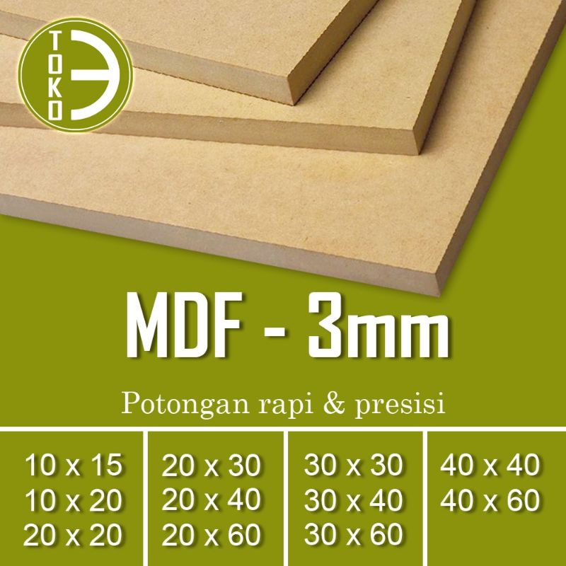Jual mdf 3mm - mdf 3 mm - mdf 3 mili | Shopee Indonesia