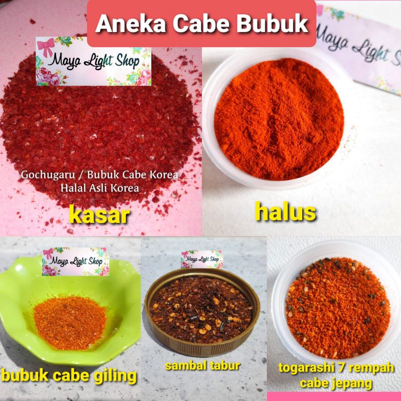 Jual Gochugaru Kasar Halus Nanami Togarashi Shichimi Bubuk Cabe Pedas