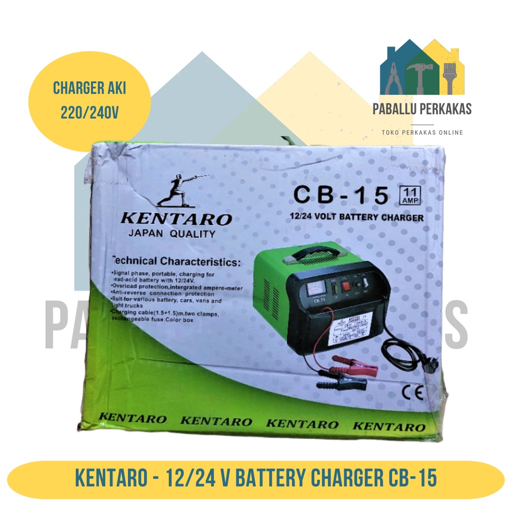 Jual Battery Charger 12 24V 11A 200W CB15 Kentaro / Charger aki