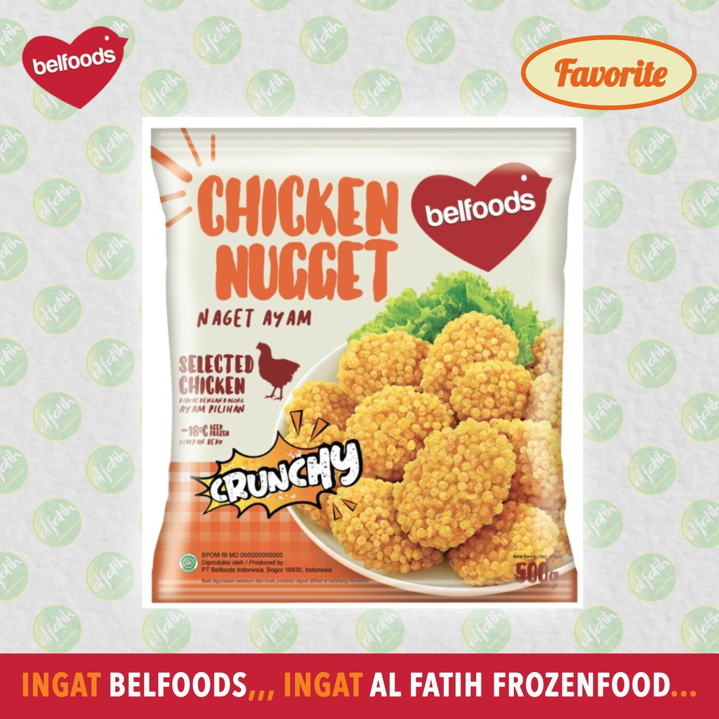 Jual BELFOODS FAVORITE CHICKEN NUGGET CRUNCHY 500GR | Shopee Indonesia