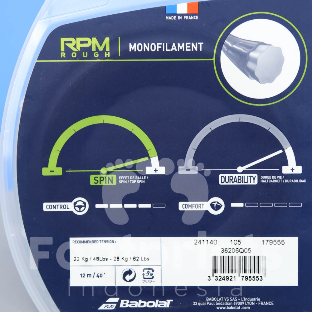 Jual Babolat RPM Rough Senar Raket Tenis Tennis Strings Original ...