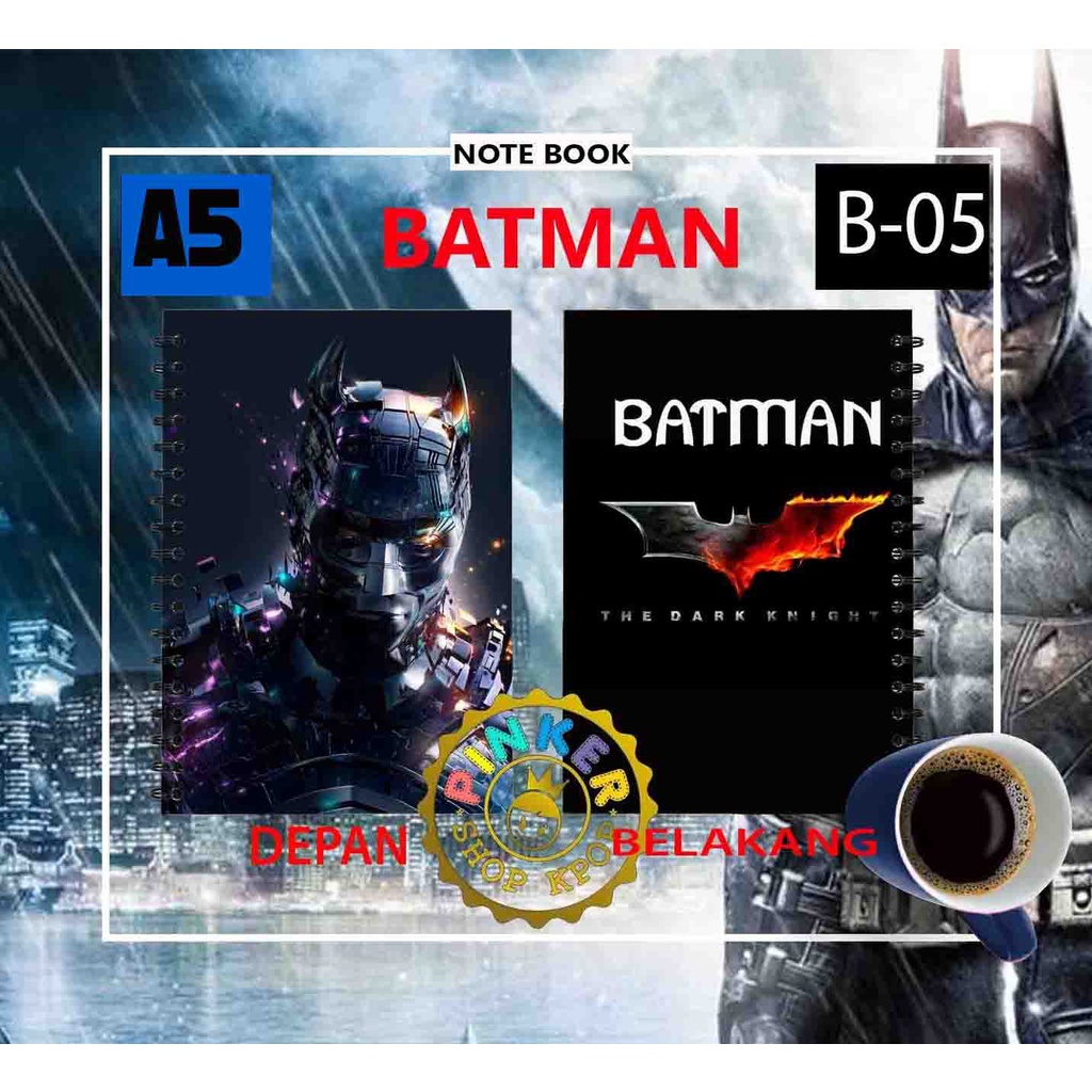 Jual Note/Notebook BATMAN SERI 2 A5 ISI 100 HALAMAN BUKU | Shopee Indonesia