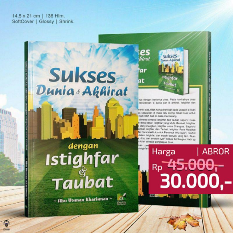 Jual Buku SUKSES DUNIA DAN AKHIRAT DENGAN ISTIGHFAR DAN TAUBAT - SUKSES ...