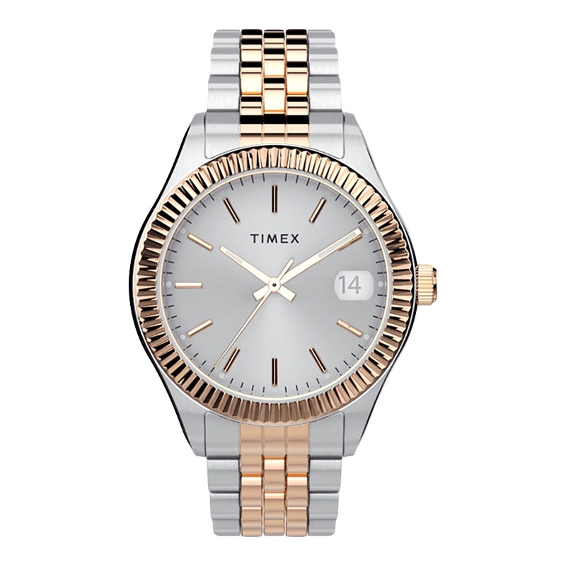 Jual Jam Tangan Wanita Timex The Waterbury TW2T87000 Grey Dial Dual ...