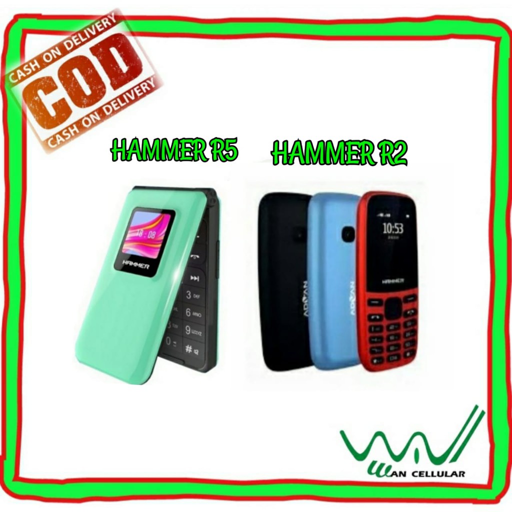 Jual ADVAN HAMMER R2 CANDYBAR || R5 DUAL LCD FLIP PHONE (GARANSI RESMI ...