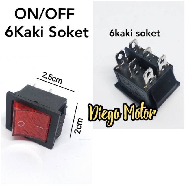 Jual Tombol saklar on off besar 6kaki serbaguna mesin genset 1500w ...