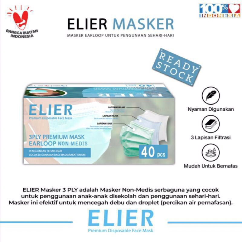 Jual masker boson earloop dan headloop 3 ply | Shopee Indonesia
