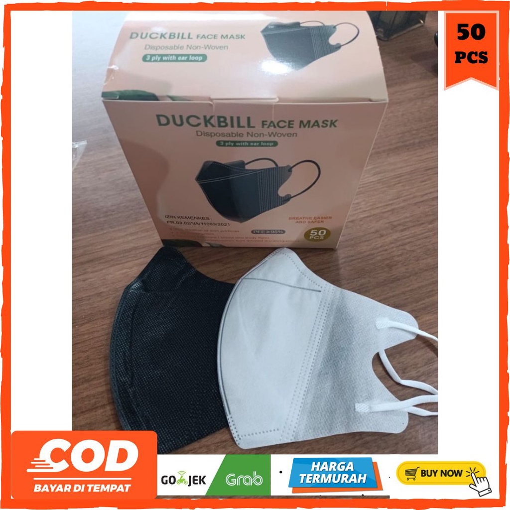 Jual Y&B - MASKER DUCKBILL YNB ISI 50 PCS | Shopee Indonesia