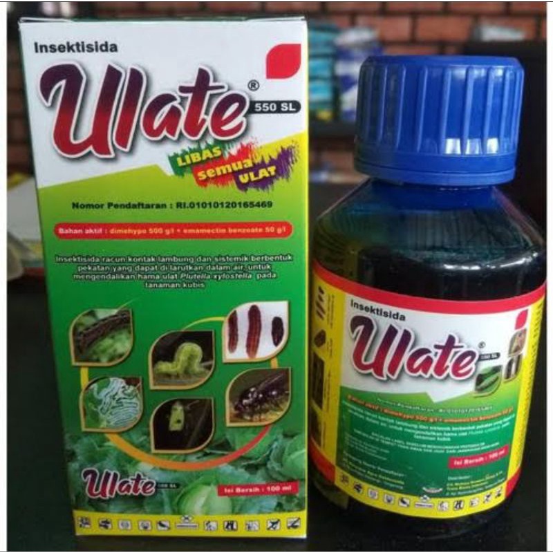 Jual INSEKTISIDA ULATE 550SL 100ML OBAT ULAT AMPUH UNTUK SAYURAN DAN ...