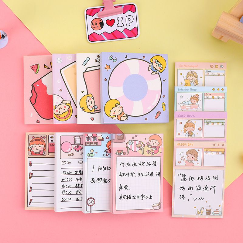 Jual Sticky notes cute girls isi 50 lembar | Shopee Indonesia