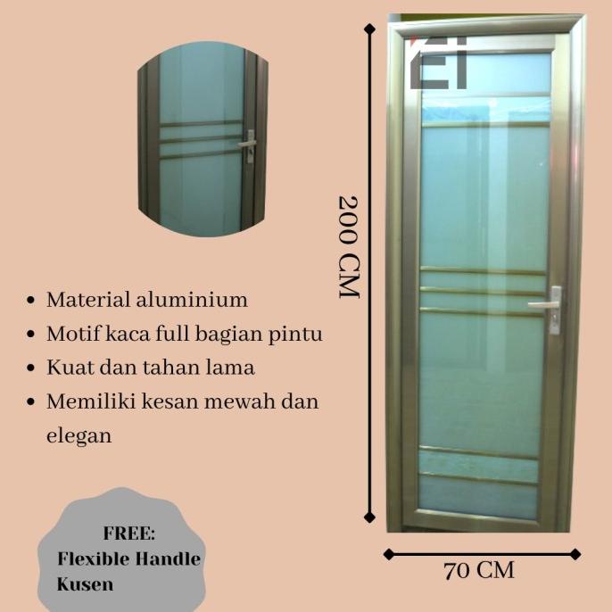 Jual Set Pintu Kamar Mandi/ Pintu Kaca/ Pintu Full Kaca Kamar Mandi