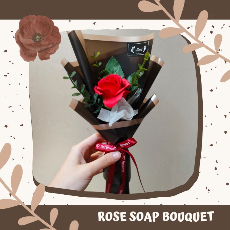 Jual [small] Single Soap Rose Bouquet Buket Bunga Sabun Mawar Satu