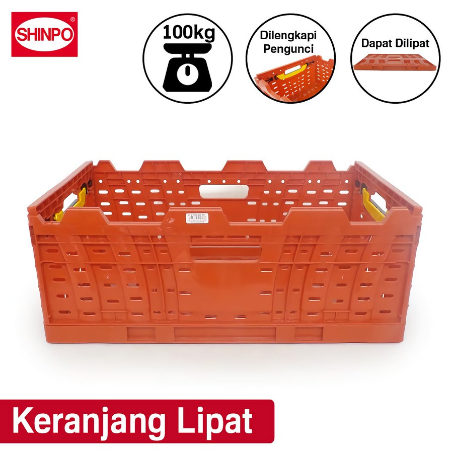 Jual Box Container Lipat 147 Shinpo P60xL40xT20 / Keranjang Industri ...