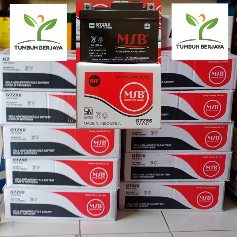 Jual Aki motor kering MSB GTZ-5S 1 DOS (isi 10 pcs) | Shopee Indonesia