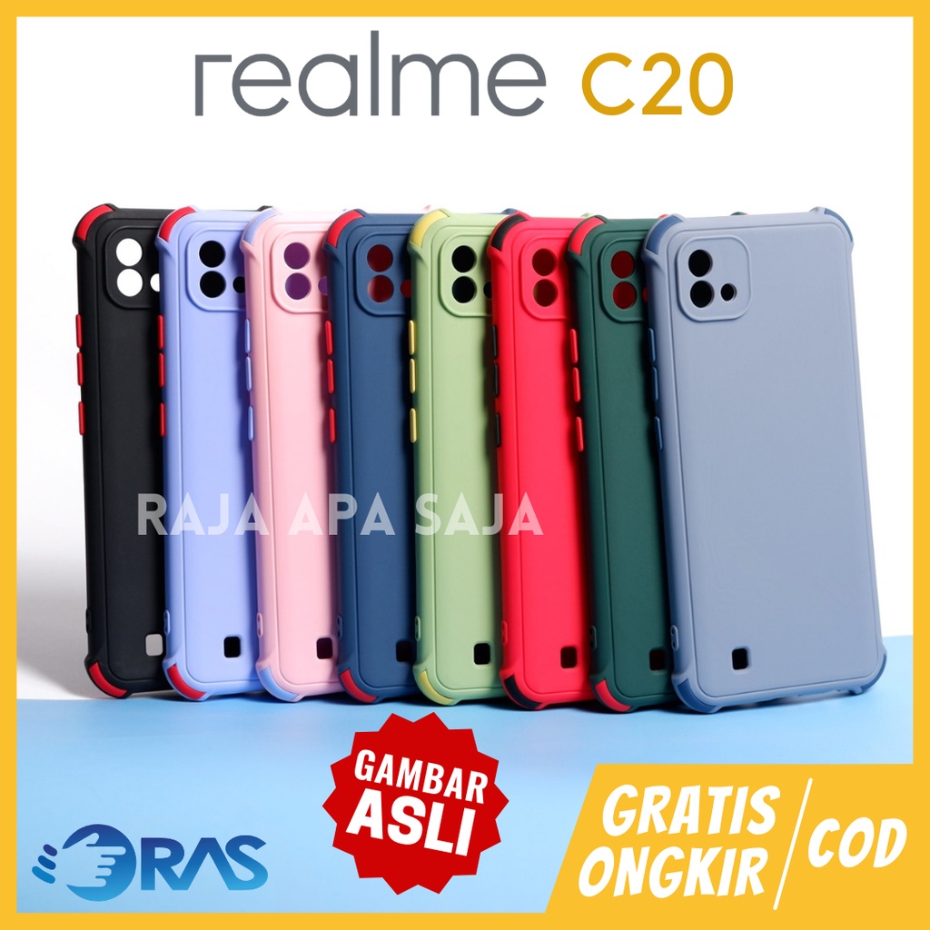 Jual Soft Case REALME C20 C 20 Hardcase Anticrack Relmi Realmi