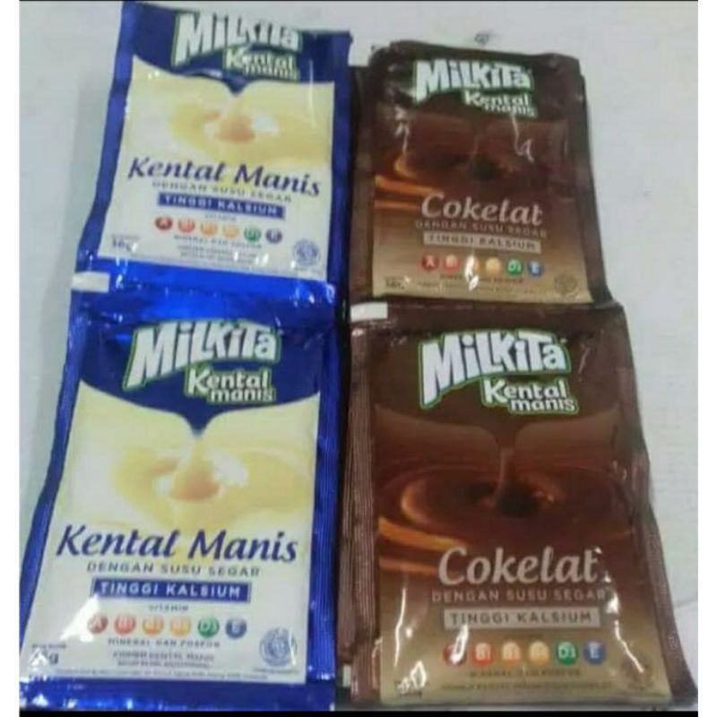 Jual milkita susu kental manis coklat sachet isi 6x36gr Shopee Indonesia