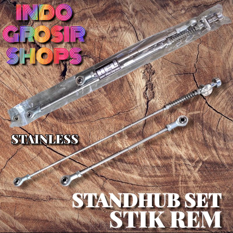 Jual stik rem stand hub stanlis set penahan rem cb gl megapro tiger rx