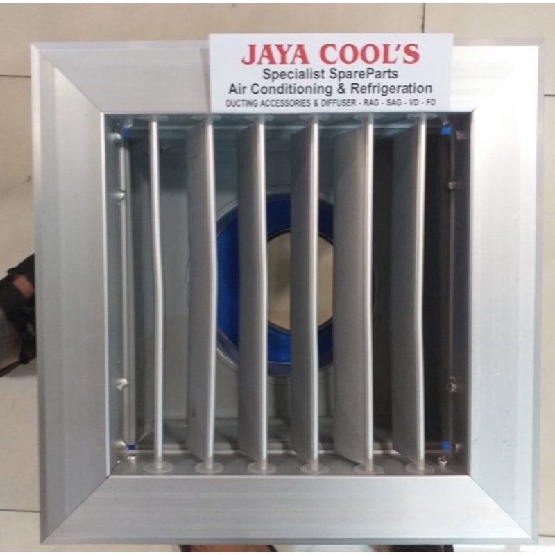 Jual Grill ducting ac 10x30 cm ukuran dalam + Box cerobong 8 inch