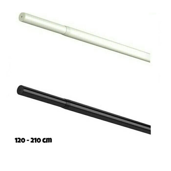 Jual IKEA HUGAD Curtain rod corner connector batang tirai hitam putih