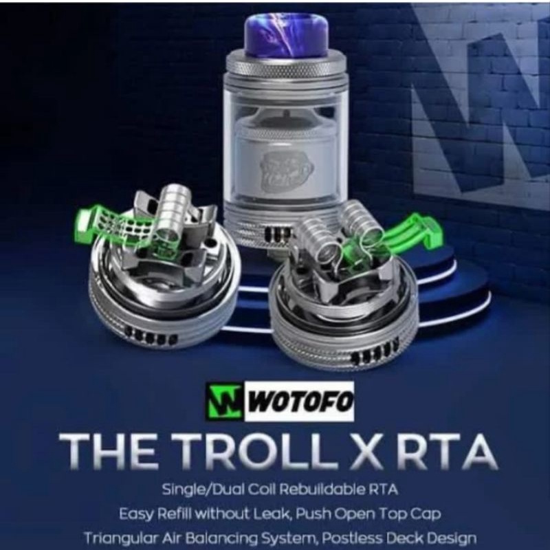 Jual WOTOFO TROLL X RTA 24MM AUTHENTIC | Shopee Indonesia