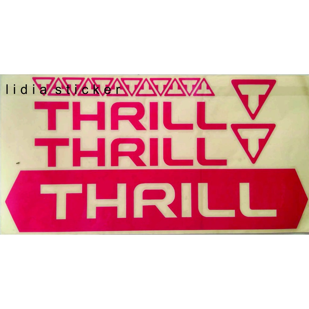 Jual COD sticker thrill sticker sepeda sticker frame sticker terlaris ...
