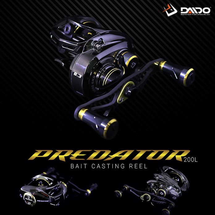 Jual REEL PANCING DAIDO PREDATOR BAITCASTING BC 200L | Shopee Indonesia
