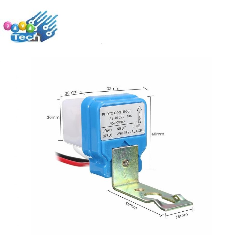 Jual Sensor Cahaya ON-OFF Otomatis AC 220V 10A Lampu Jalan/Outdoor Tipe ...