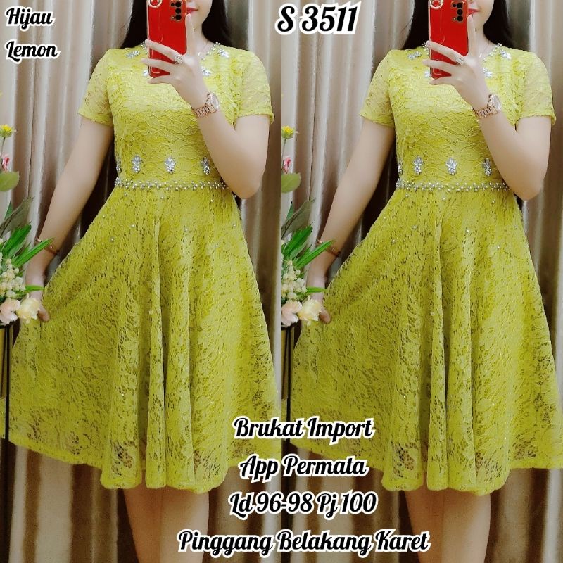 Dress kuning clearance lemon