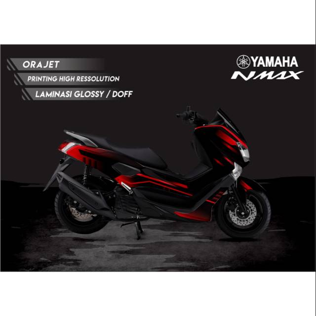 Jual Decal Yamaha Nmax Full body Grafis simple / Modifikasi sticker
