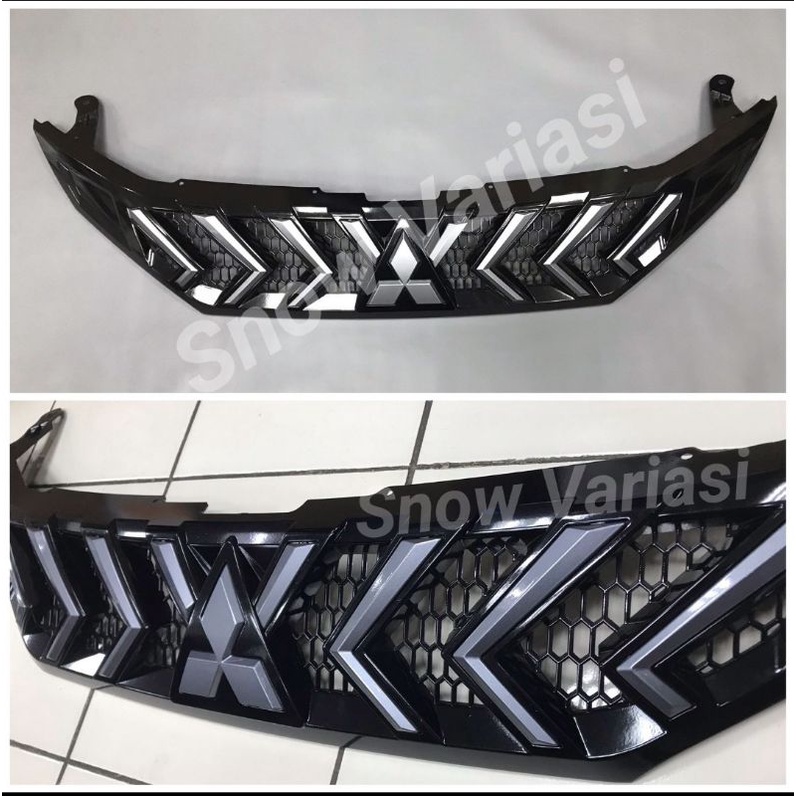 Jual Gril Grill Front Grille Cover Xtivo Xpander Hitam Kilap Doff Lis Abu Grey Jsl Shopee