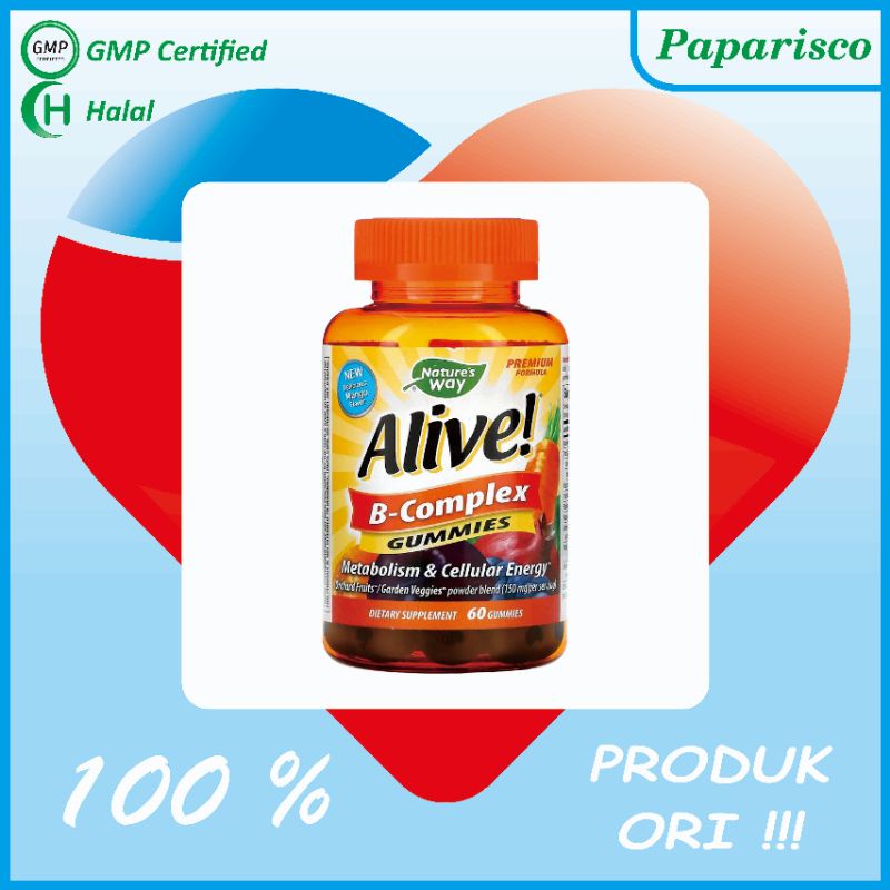 Jual Nature's Way Alive B Complex Gummies Mango (60 Gummies) | Shopee ...