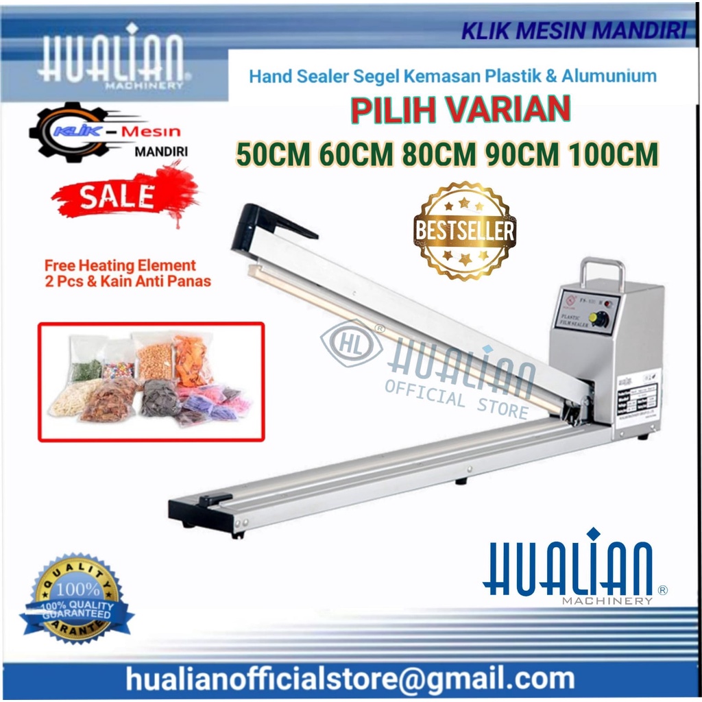 Jual Mesin Press Segel Kemasan Plastik Hand Sealer Fs Series Hualian