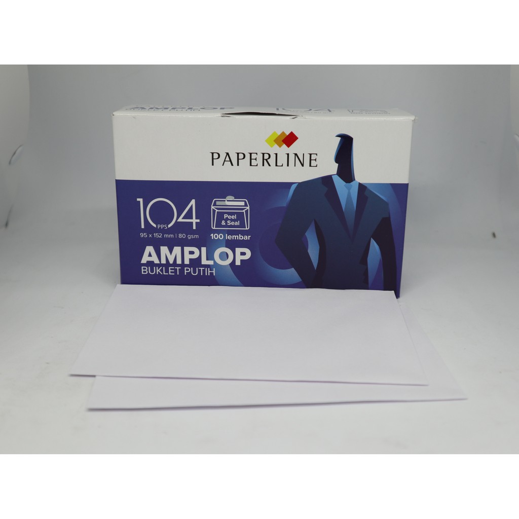 Jual (5 Pak) Amplop Paperline 104 Polos | Shopee Indonesia