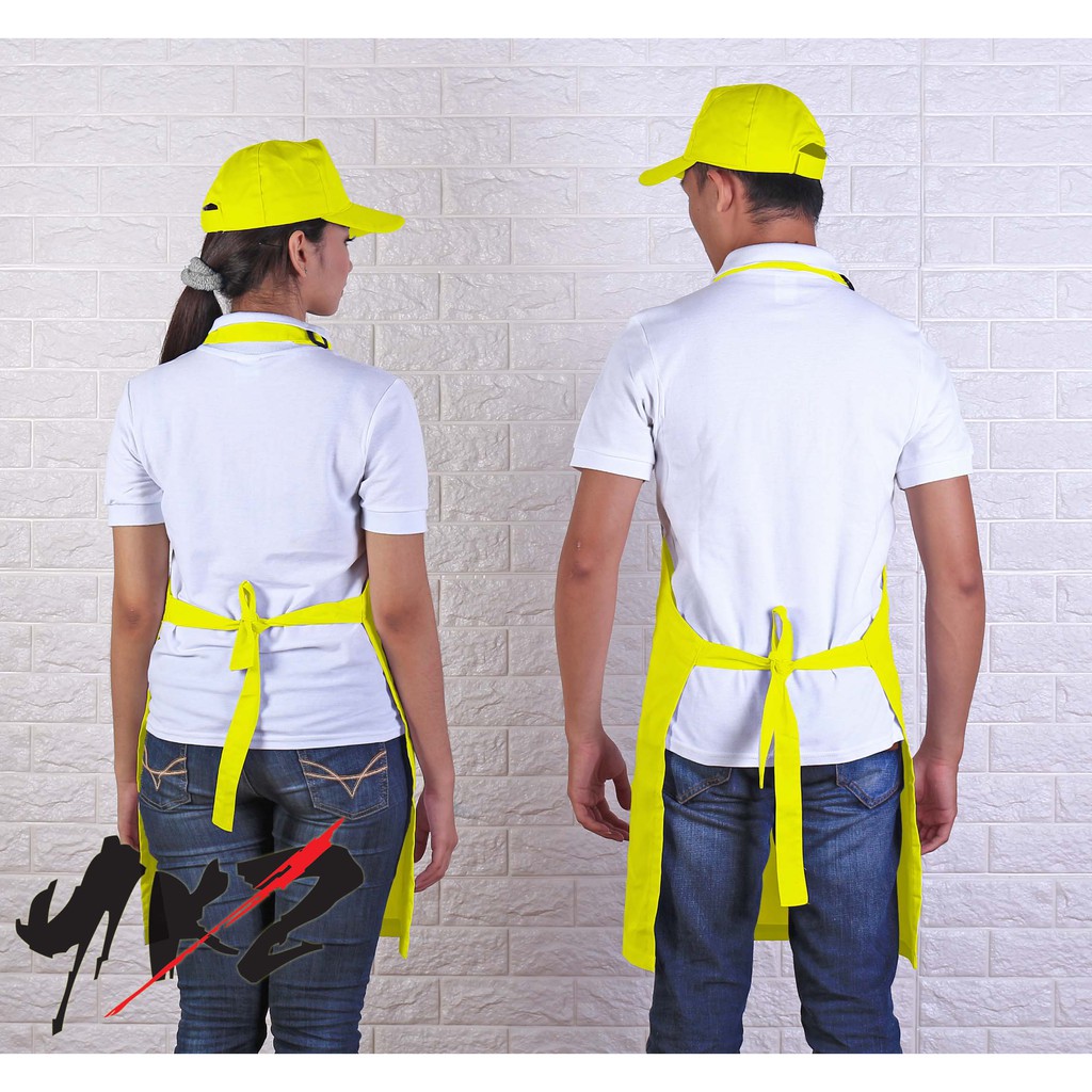 Jual apron barista polos/ celemek polos / apron kitchen / apron barber ...