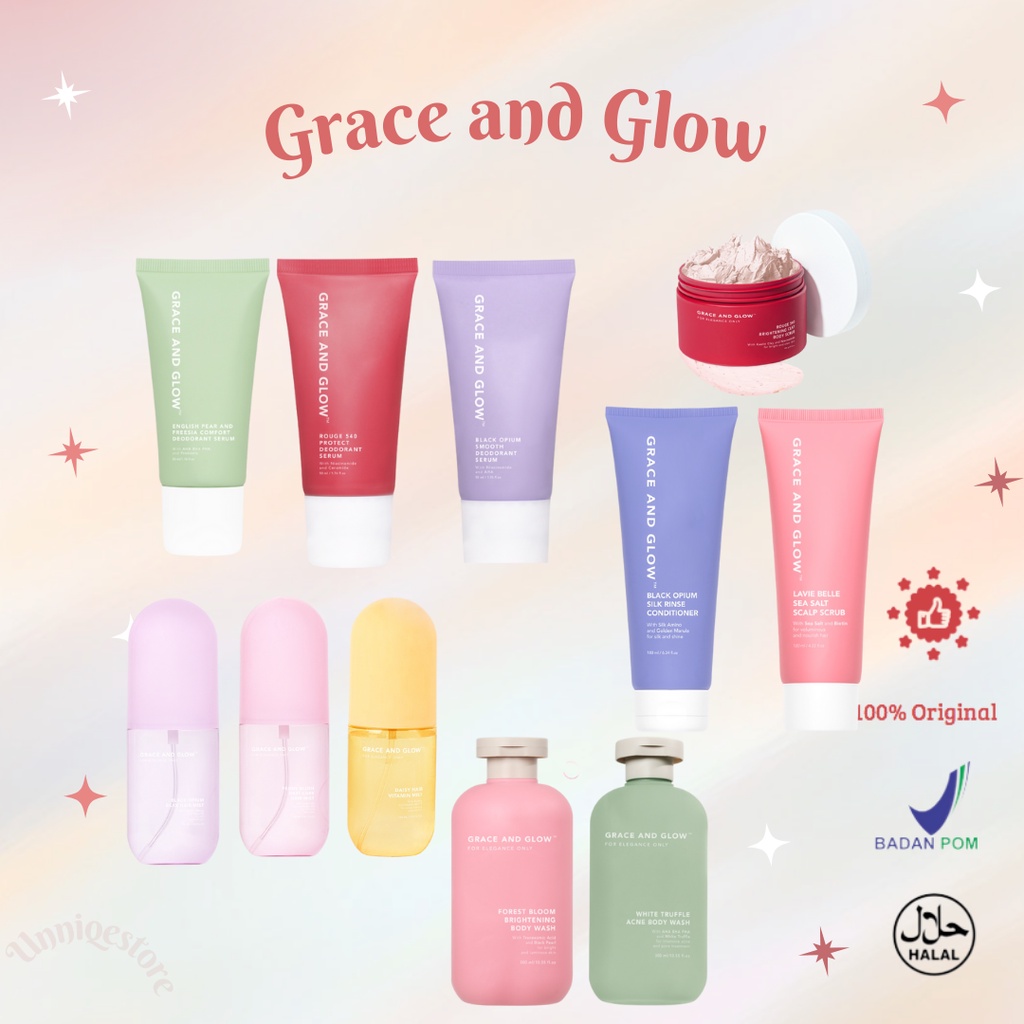 Jual BPOM Grace & Glow Black Opium Brightening English Pear & Freesia