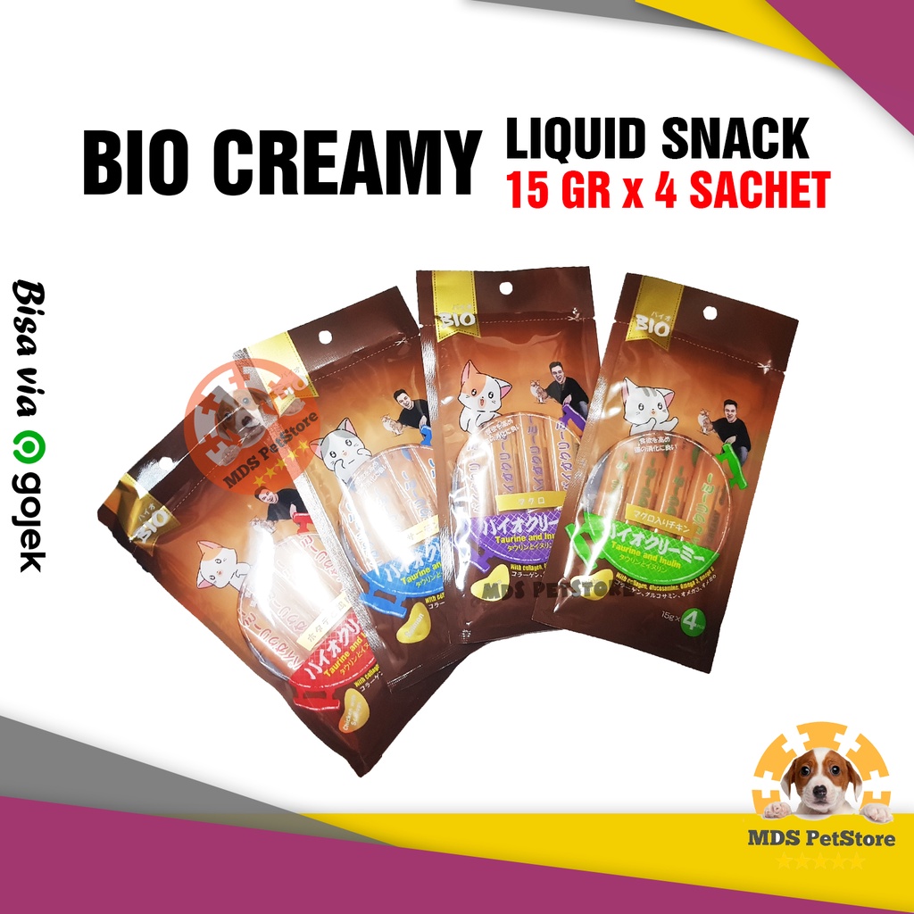 Jual Bio Creamy Liquid Snack Gr Isi Pcs Biocreamy Treats Kucing Gr Shopee Indonesia