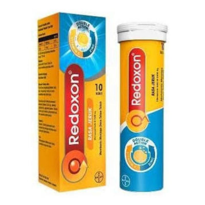 Jual redoxon vitamin C + zinc tablet triple action effervescent Shopee Indonesia