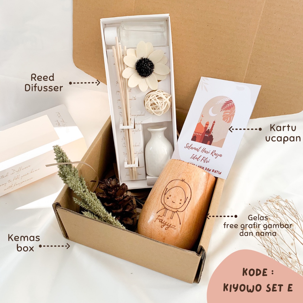 Jual Kiyowo Set Free Ukir Grafir Nama Hampers Natal Hampers Lebaran Kado Pernikahan