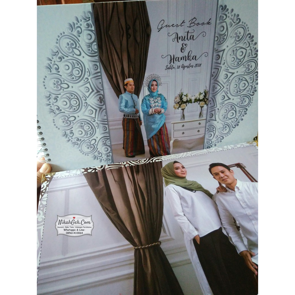 Jual Buku Tamu Pernikahan Custom Wedding Guest Book Wedding Book Custom Shopee Indonesia 5226