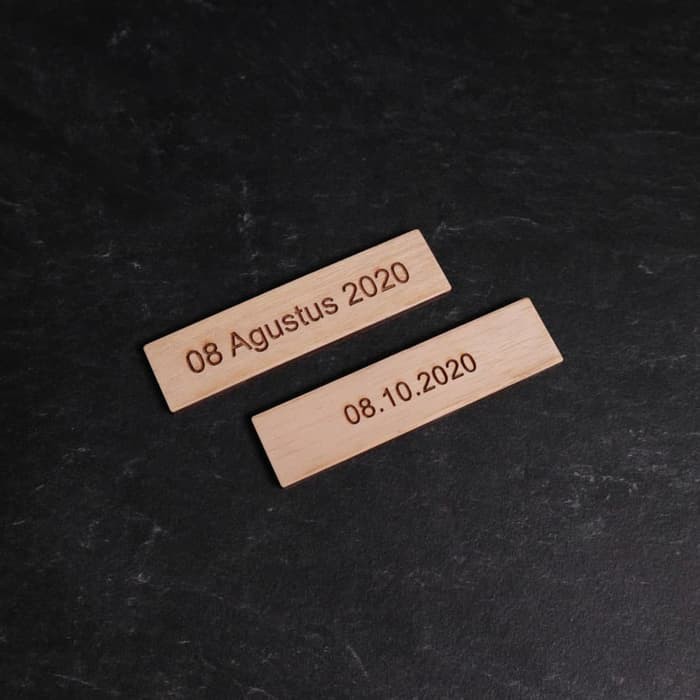 Jual Chipboard Label Kayu | Tulisan Custom | Dekorasi Mahar Label Kayu ...