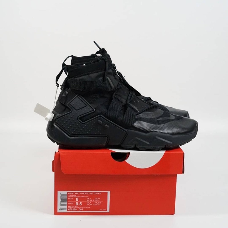 Nike air huarache hot sale gripp triple black