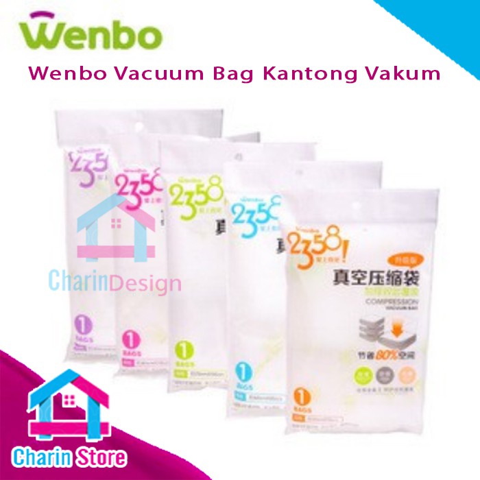 Jual Wenbo Vacuum Bag Kantong Vakum Plastik Untuk Traveling Storage