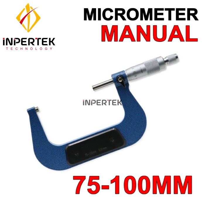 Jual Micrometer Mm Micro Meter Manual Alat Ukur Sigmat Outside Mikrometer Luar