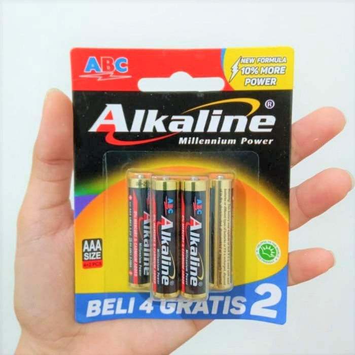 Jual Baterai Alkaline AA Isi 6 Beli 4 Gratis 2 Pcs Batrai Abc Battery ...