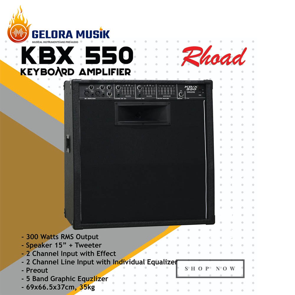Jual Amplifier Keyboard Rhoad KB 550X. 300Watt Combo | Shopee Indonesia