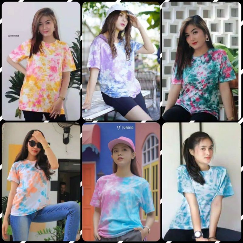 Kaos Tie Dye Lengan Pendek kaos tay day kaos tie day tyedye tiedye tayday