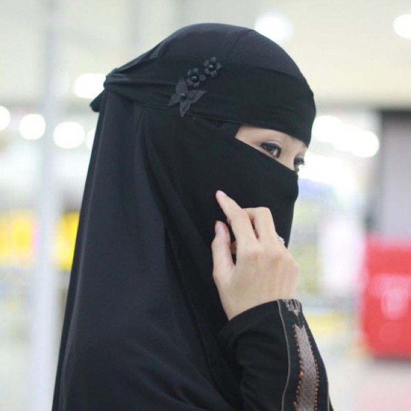 Jual Niqab Bandana Niqab Cadar Niqab Yaman Cadar Bandana Niqob Viral Termurah Niqob Kupu Bunga 3320