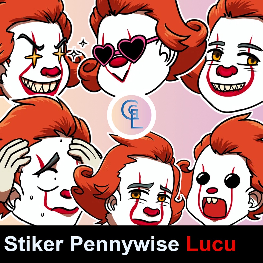 Jual Sticker Pack Pennywise Stiker Tumblr Bom Laptop Helm Hp Waterproof ...